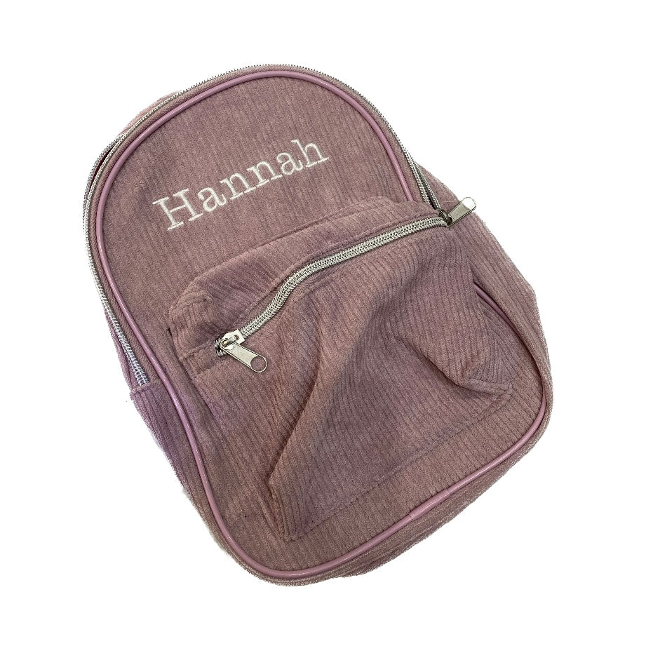 Corduroy mini backpack