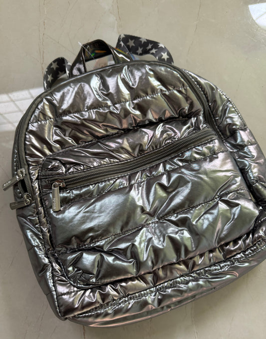 Mini puffer backpack