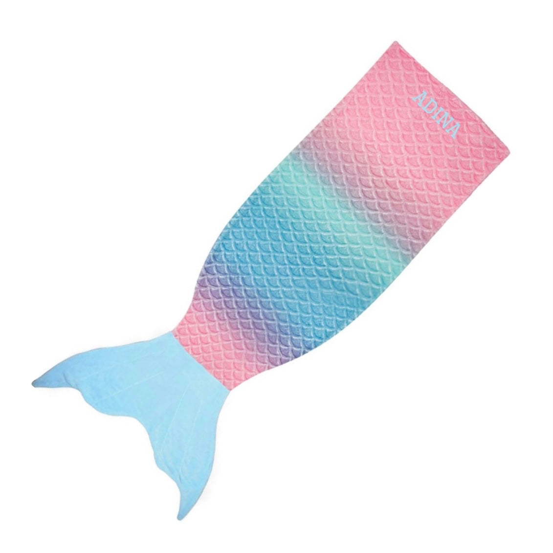 Mermaid tail sleep-sack blanket