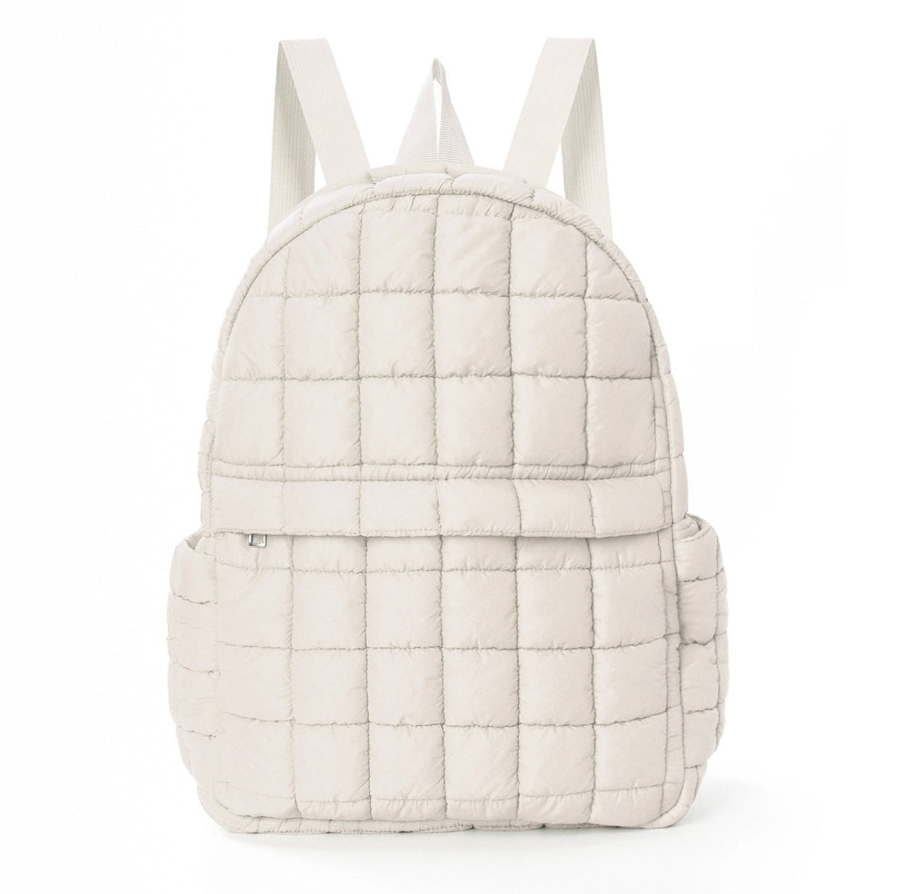 white puffer backpack