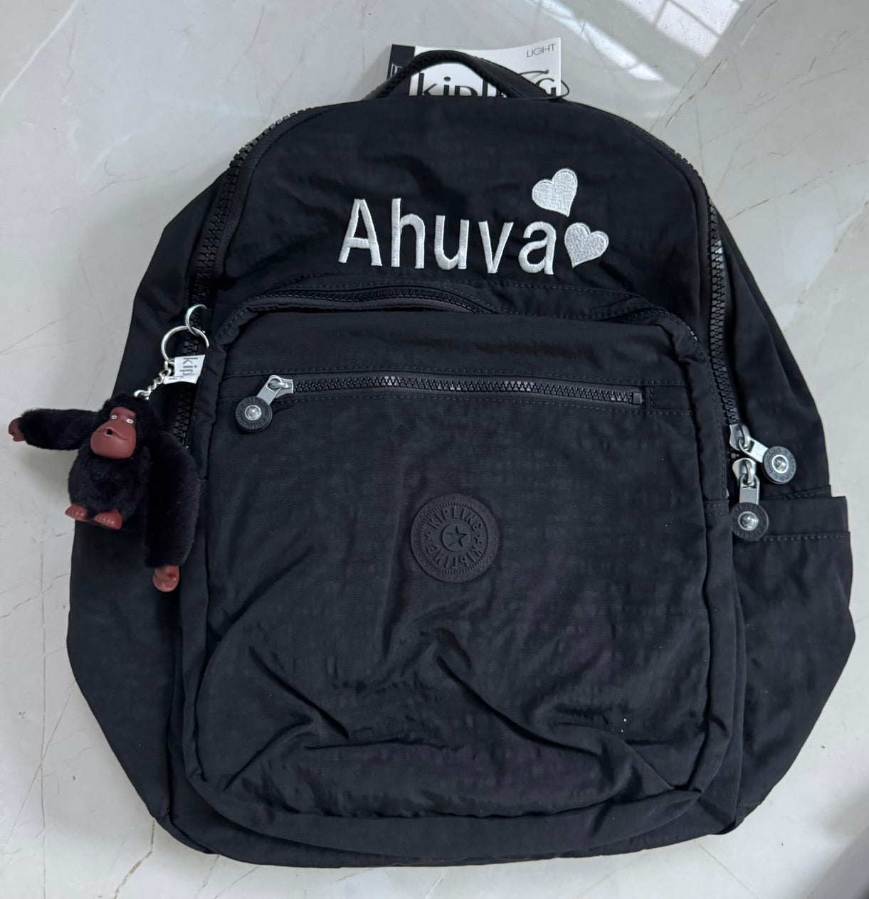 Kipling navy backpack