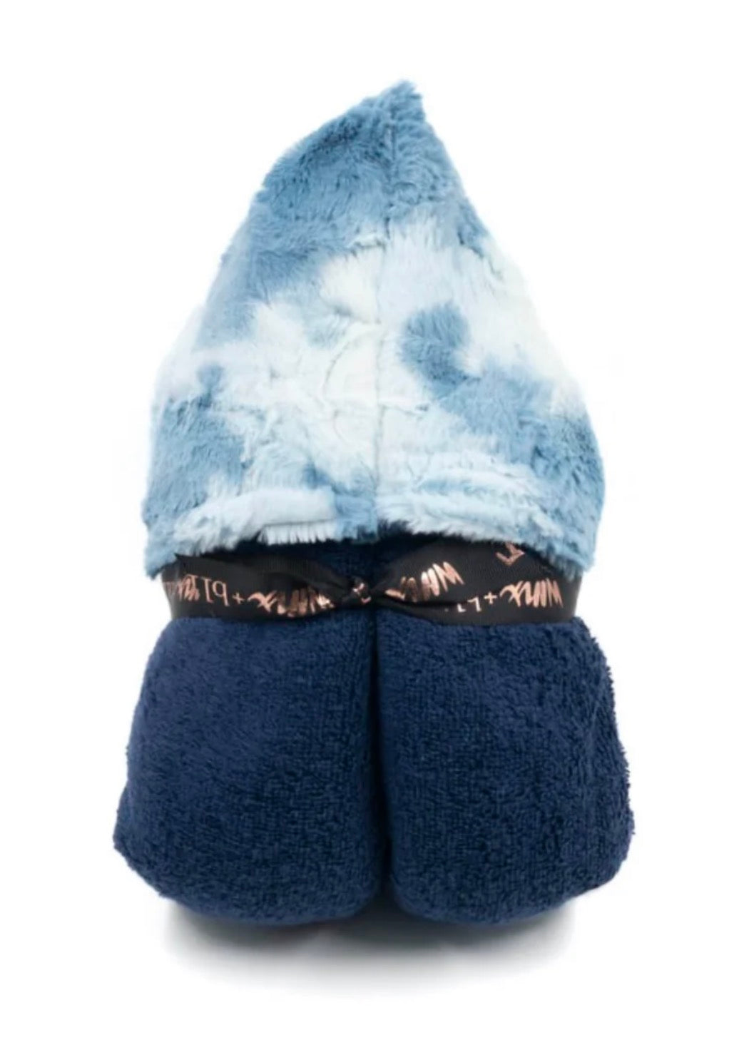 Winx&blinx blue tie-dye fur hooded￼towel