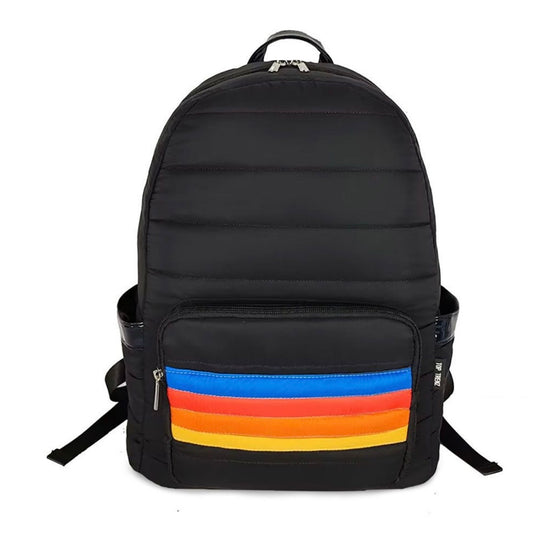 Top trenz black puffer backpack