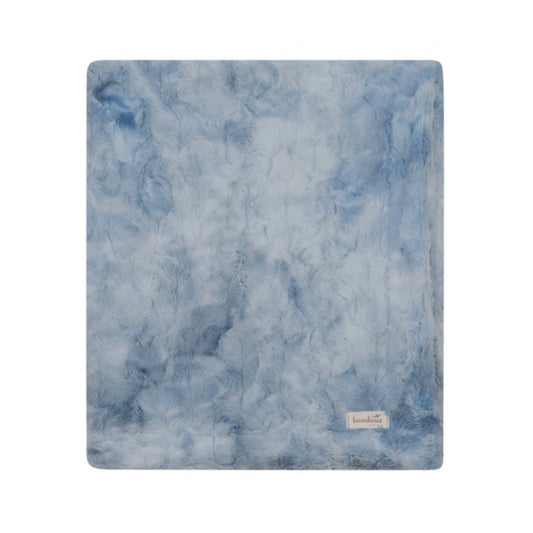 Bondoux bebe blanket tie-dye blue