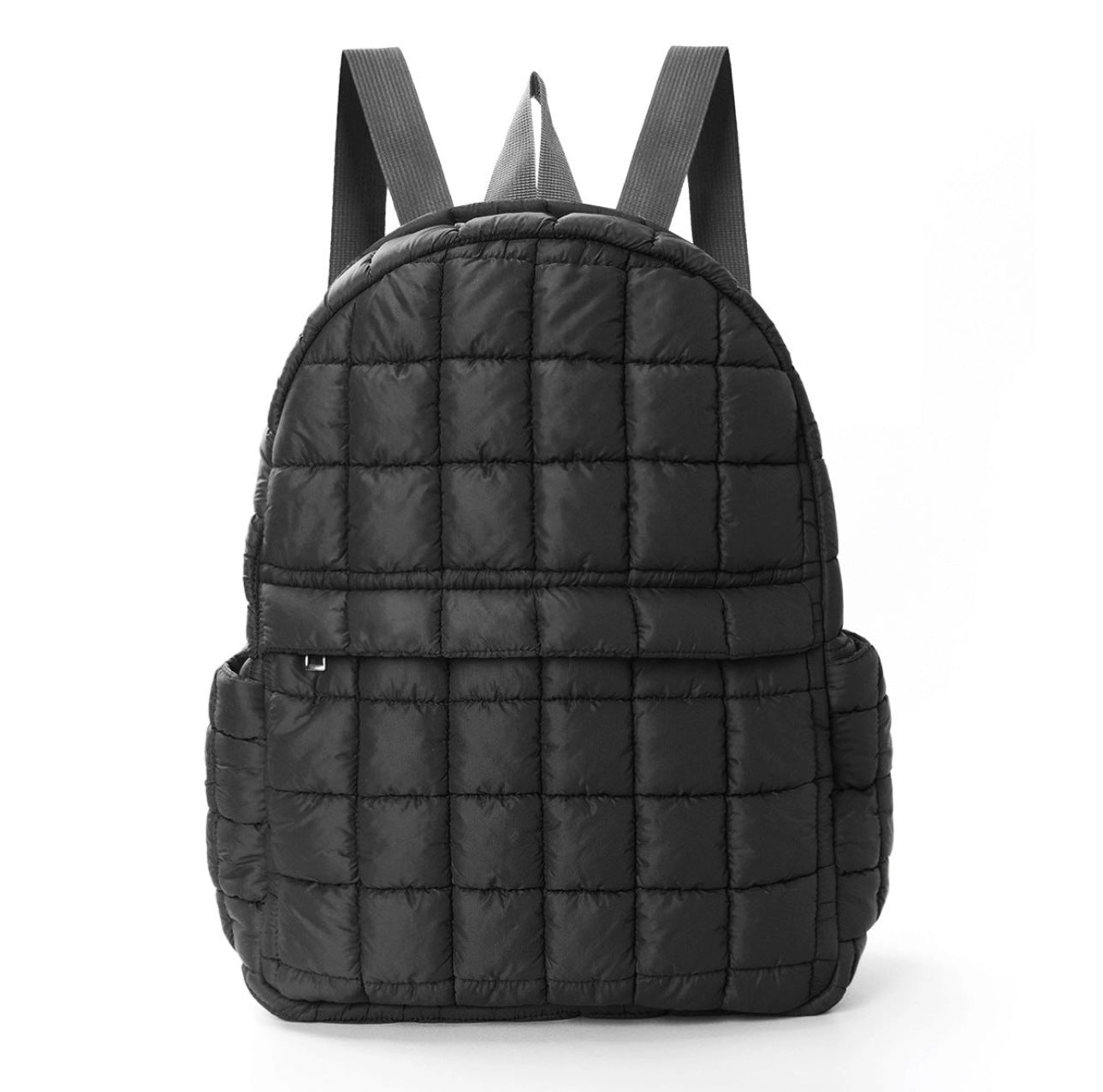 black puffer backpack