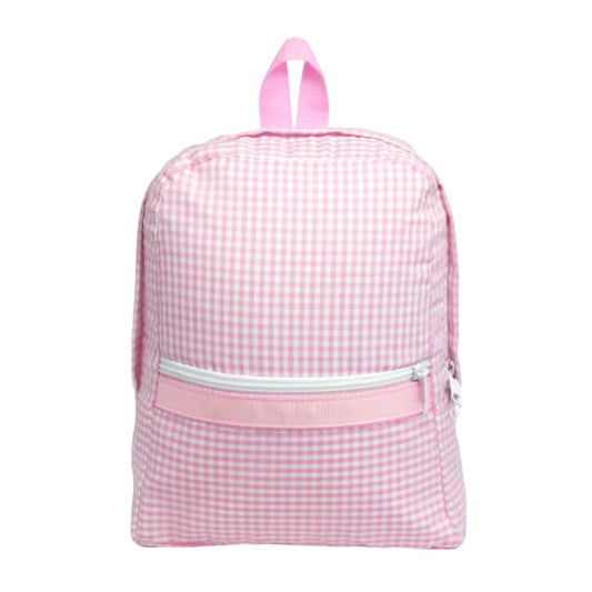 Pink gingham toddler backpack