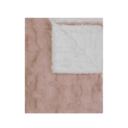 Bondoux bebe blanket pink/white