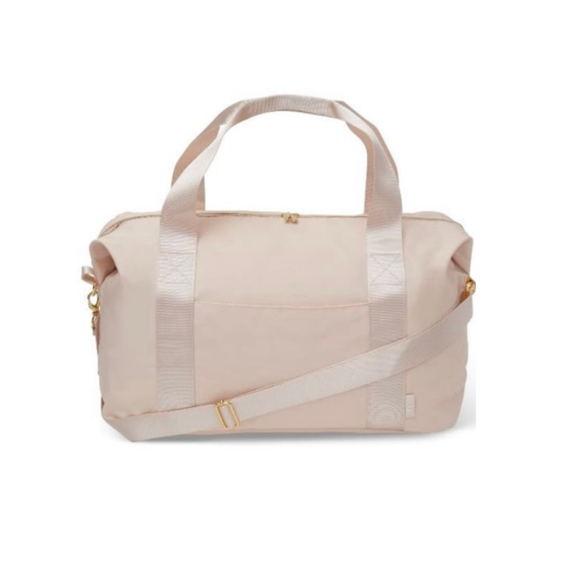 Beige weekender bag