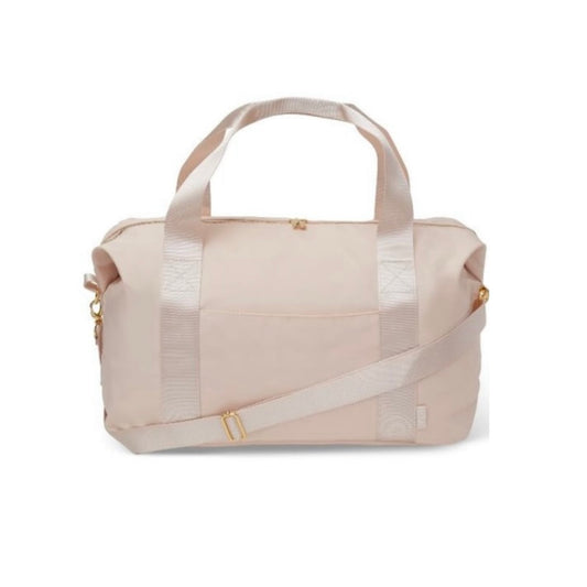 Beige weekender bag