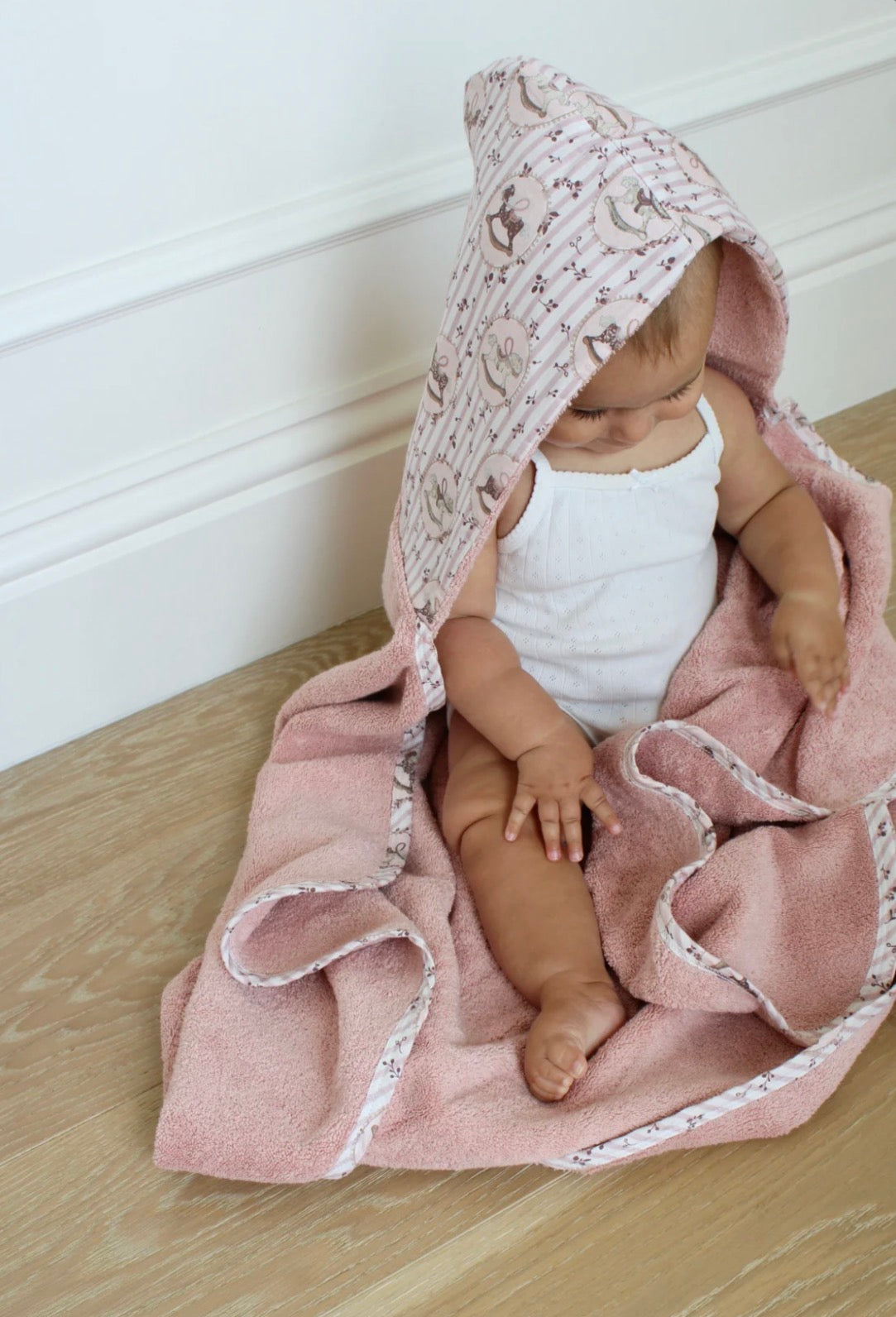 Little threads baby pink towel