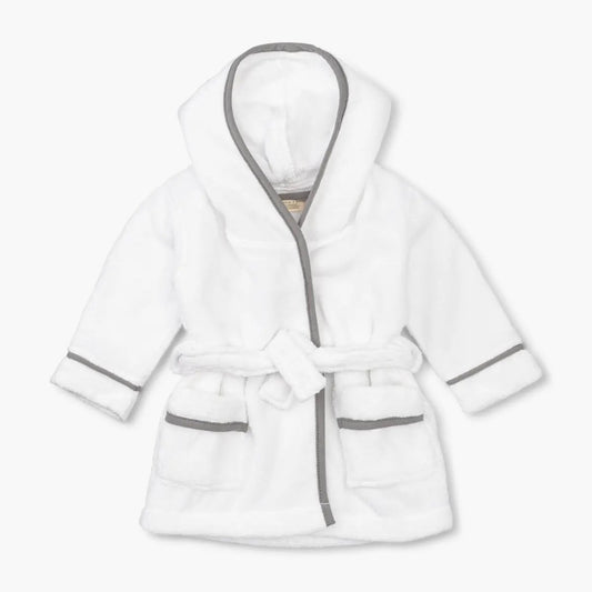 Monica & Andy Terry bathrobe grey trim