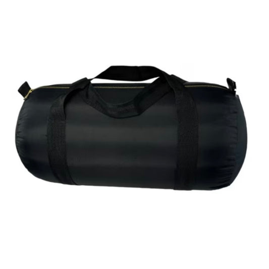 Black duffel bag