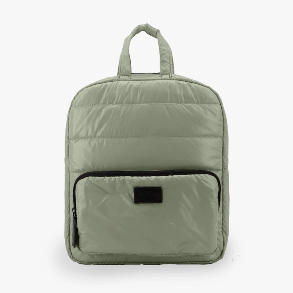 7am MIDI Matcha puffer backpack