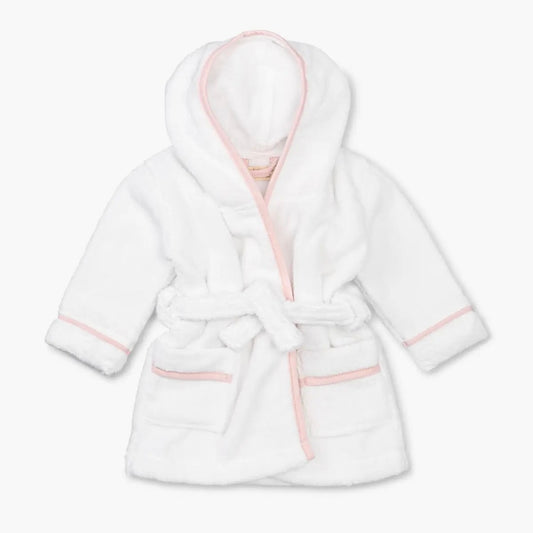 Monica & Andy Terry bathrobe pink trim