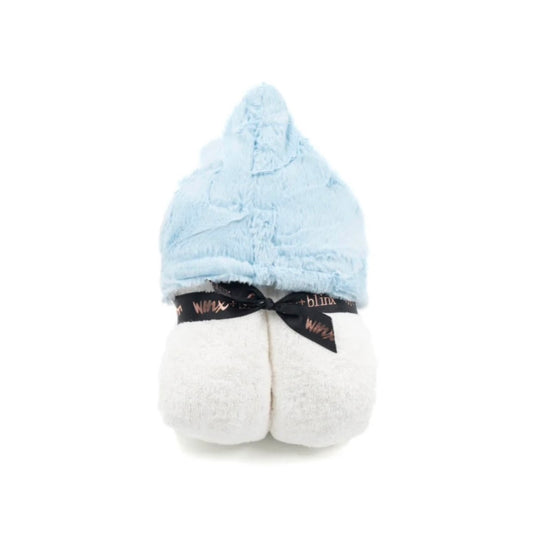 Winx&blinx light blue fur hooded towel