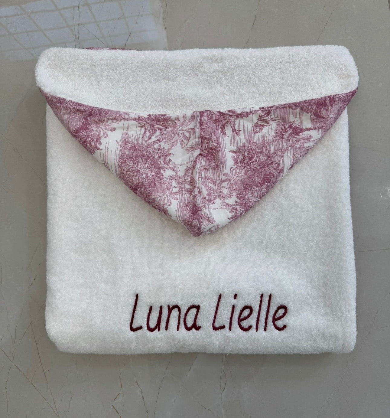 Little threads baby pink towel