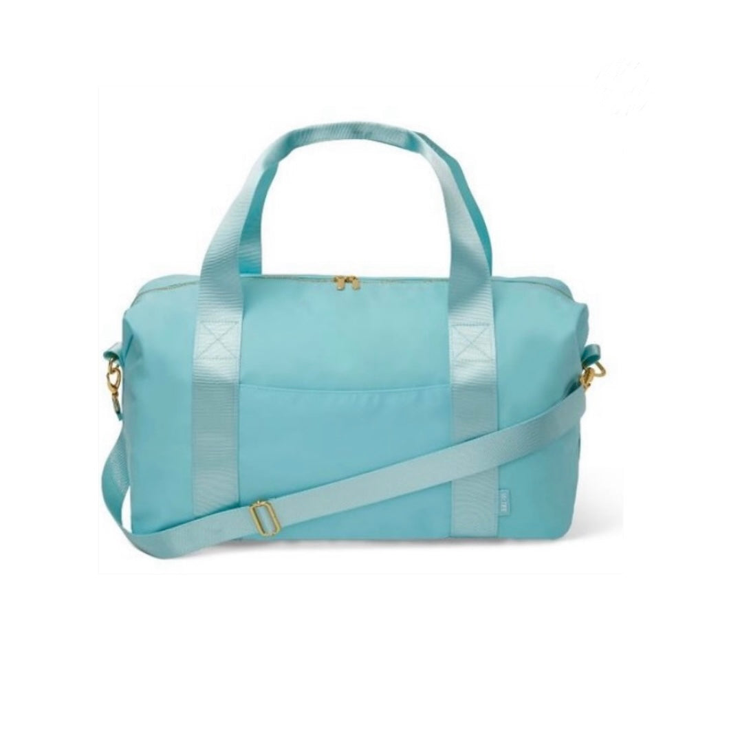 Blue weekender bag