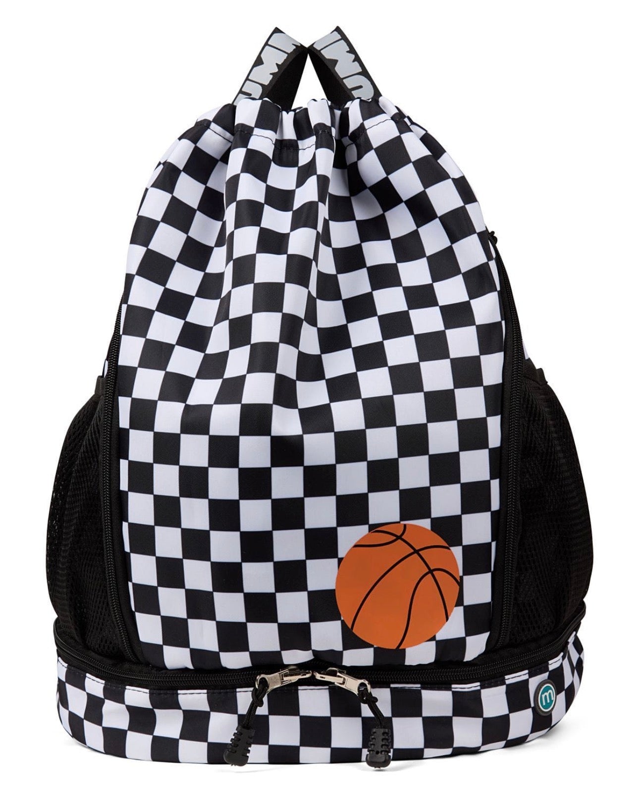 Basketball Checkered Water-Resistant Camp Backpack