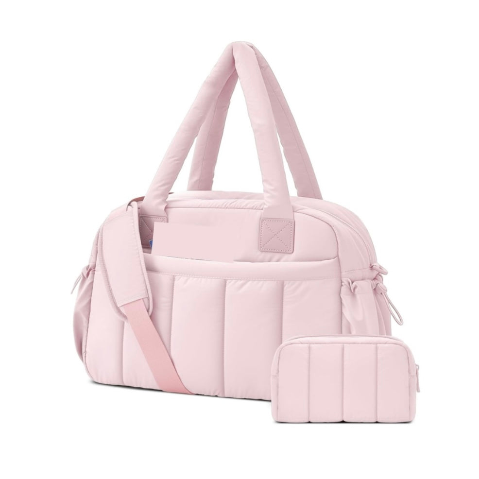 Pink weekender travel bag set