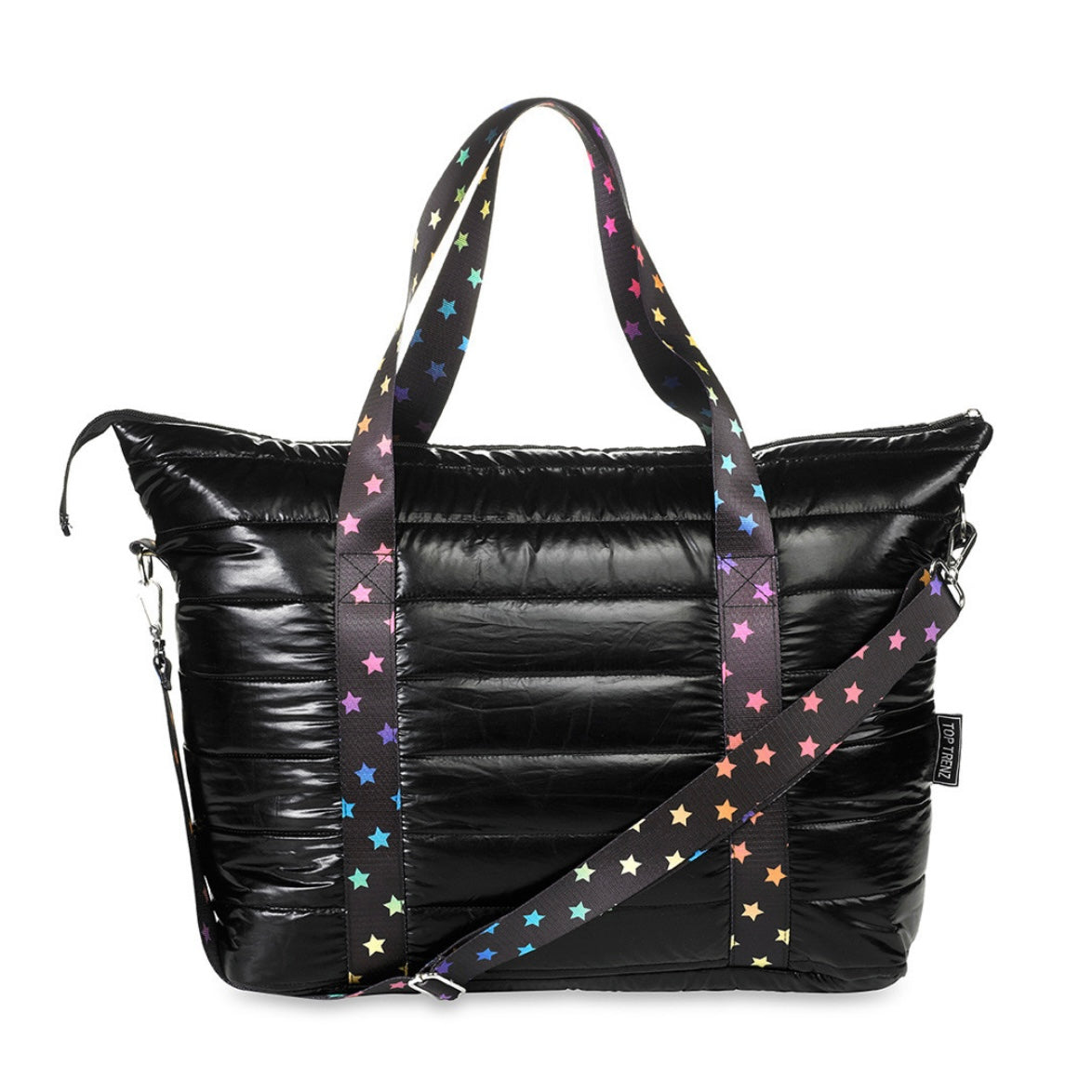 Puffer bag colorful star straps