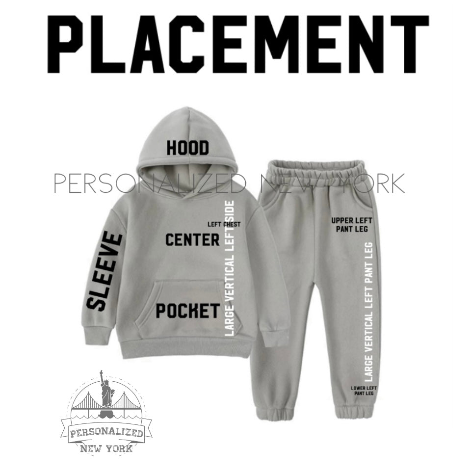 Adult 2 piece sweatshirt set gray