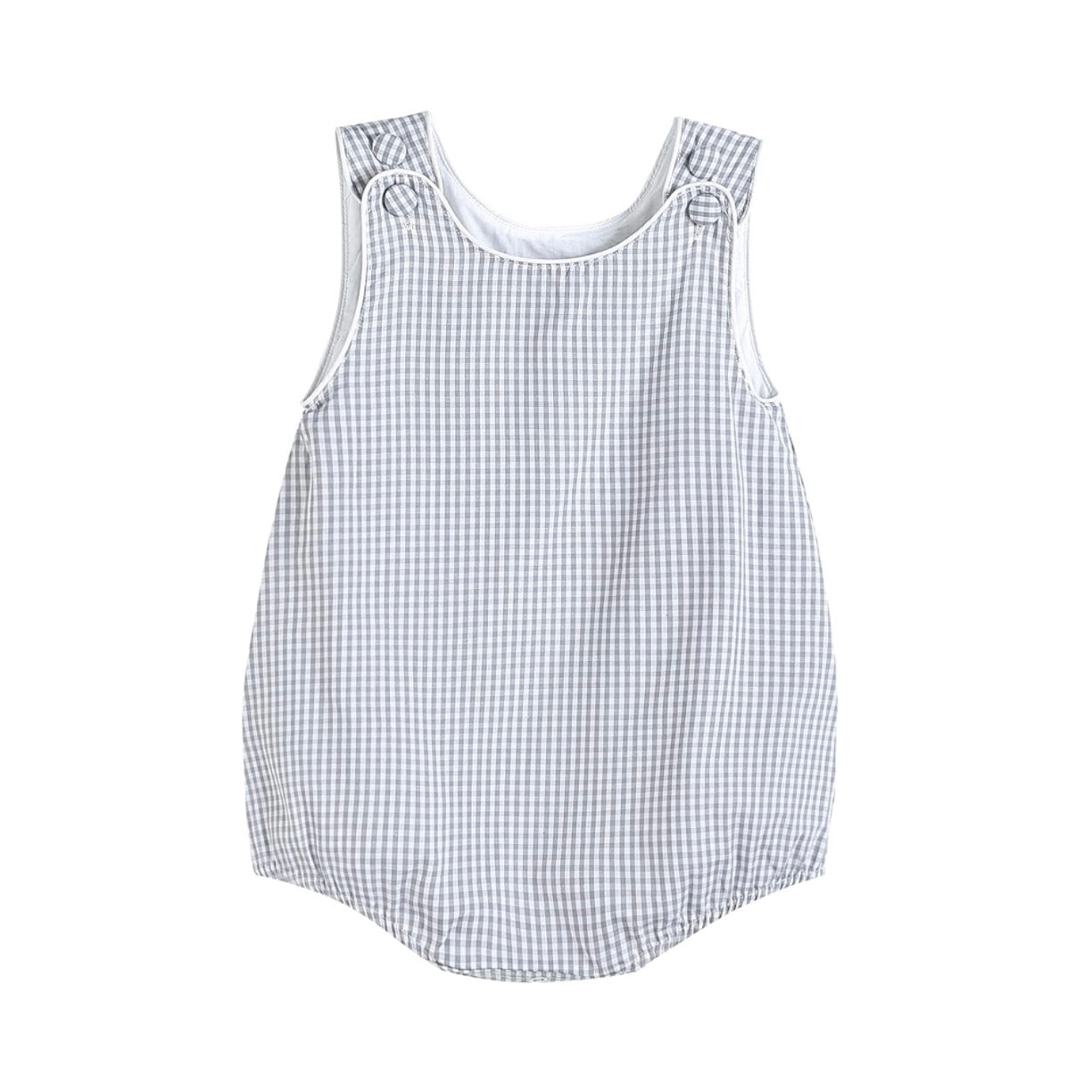 Seersucker baby romper