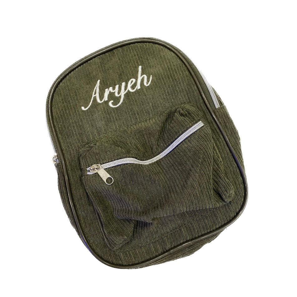 Corduroy mini backpack – Personalized NewYork