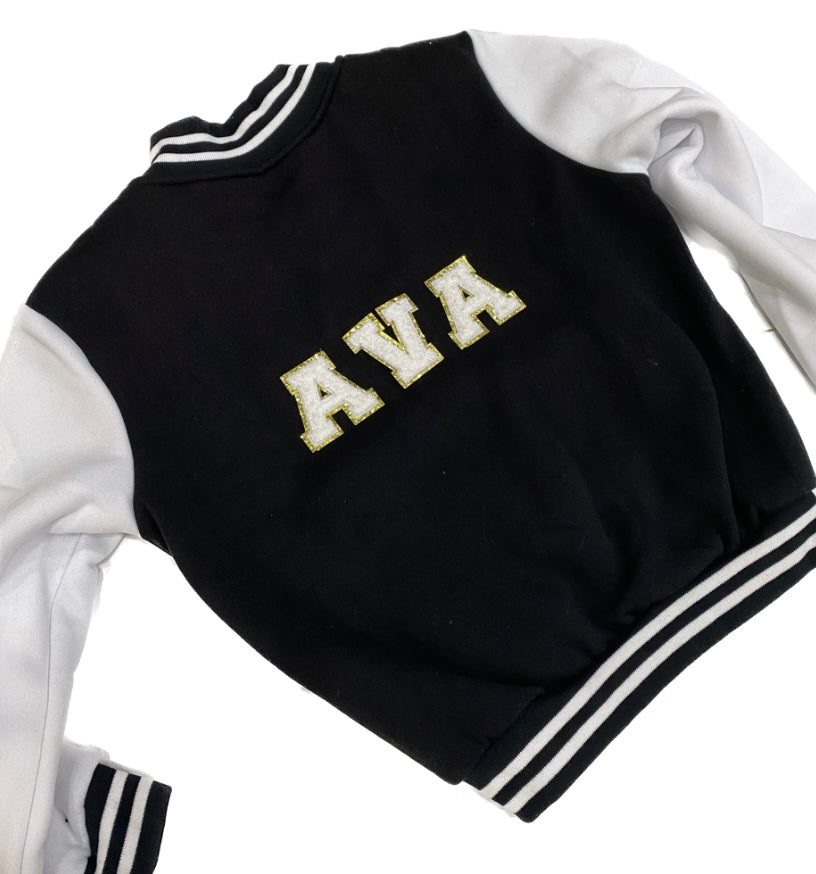 Black Letterman Jacket