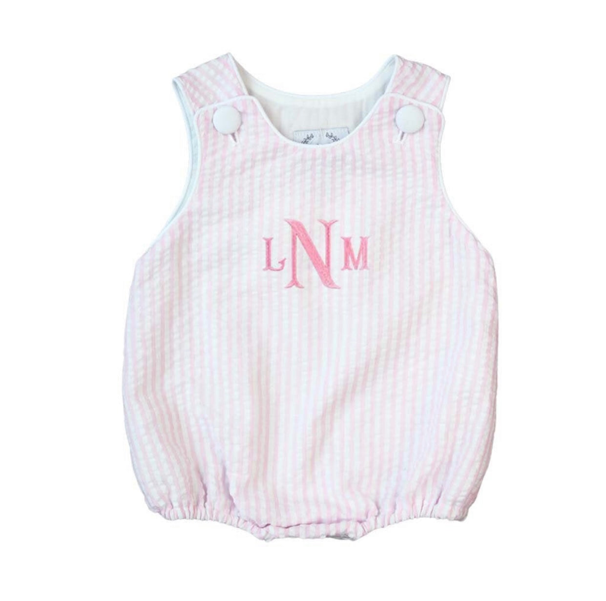 Seersucker baby romper