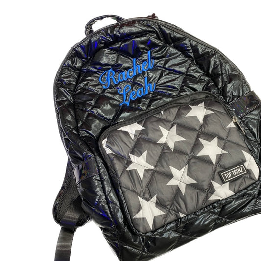 Top Trenz large star puffer backpack