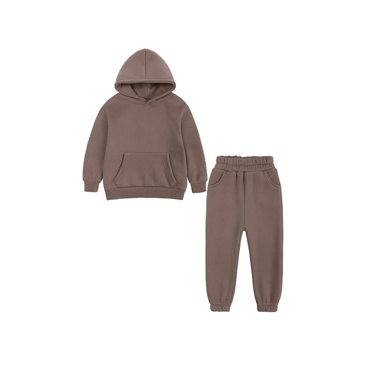 Kids 2 piece sweatshirt set brown