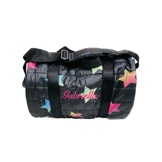 Colorful star puffer duffel