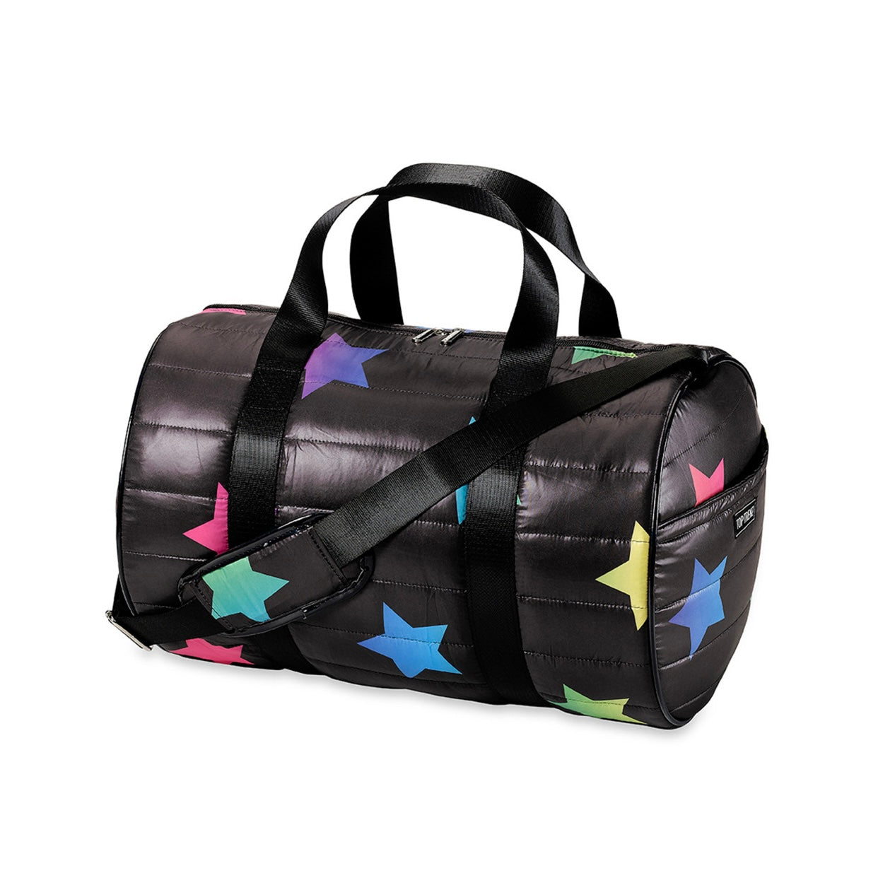 Colorful star puffer duffel