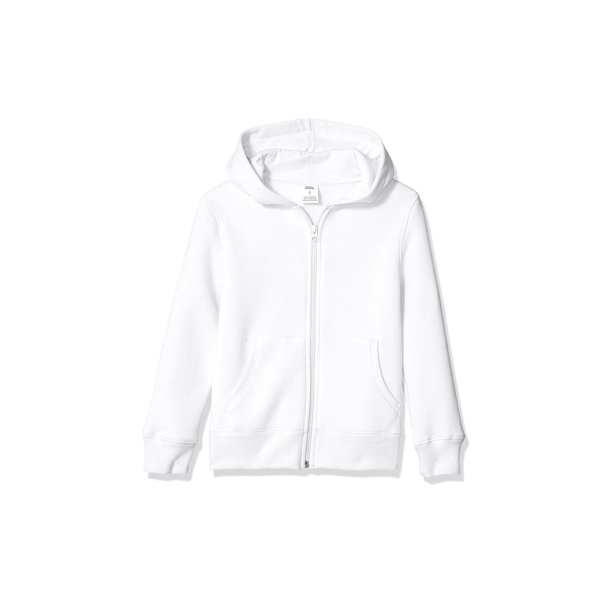 Kids zip up sweater white