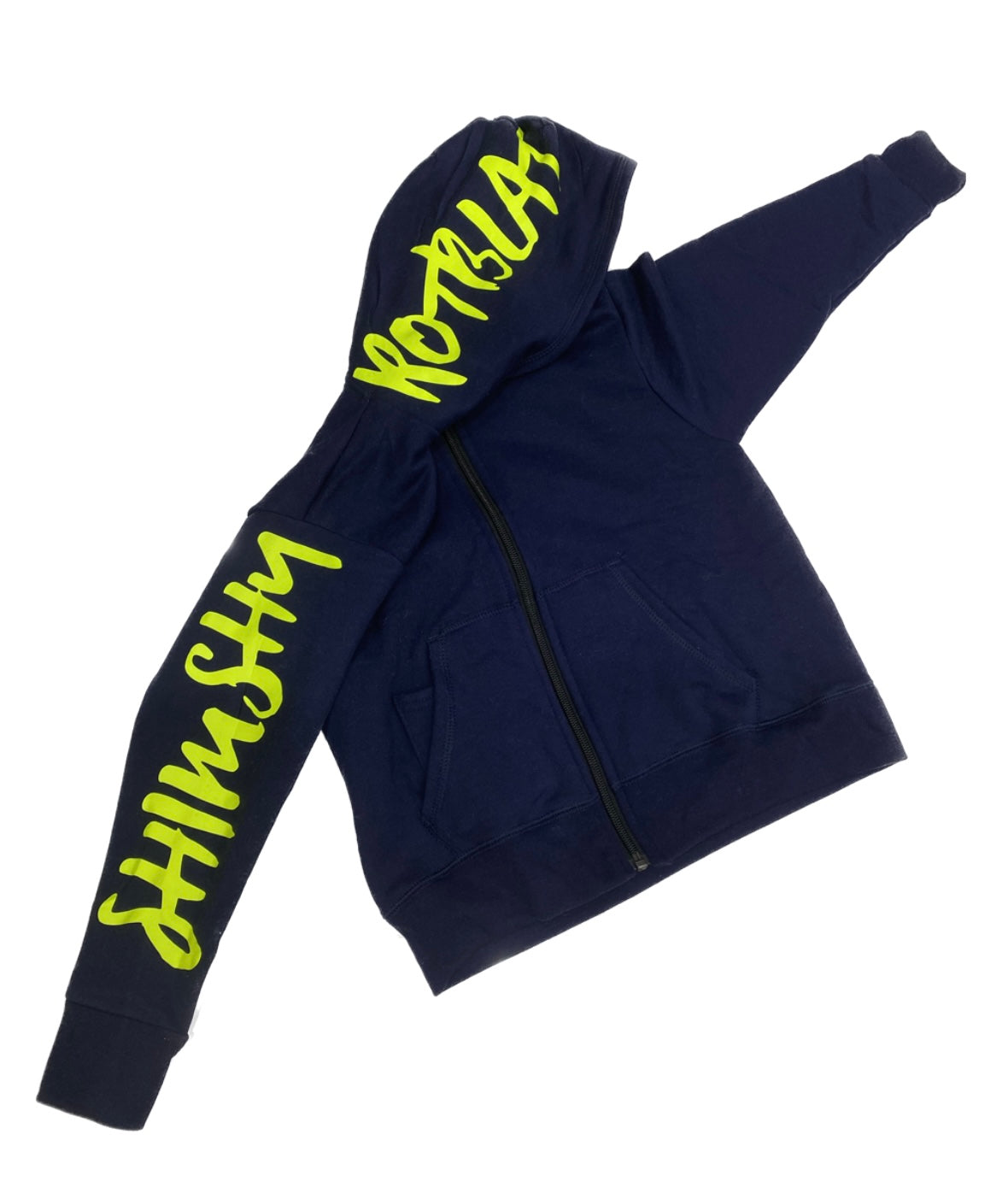 Kids zip up sweater navy