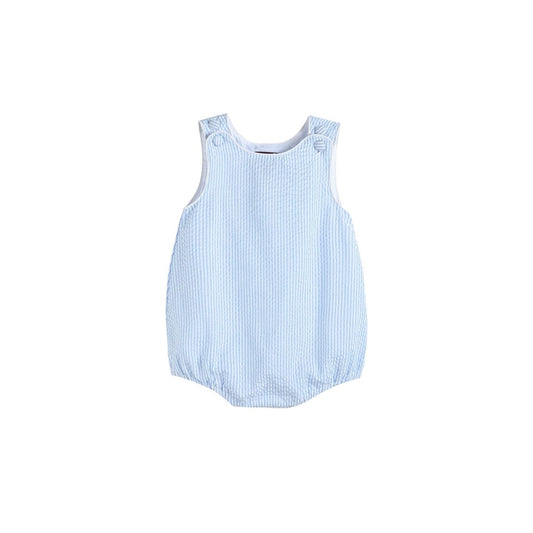 Seersucker baby romper