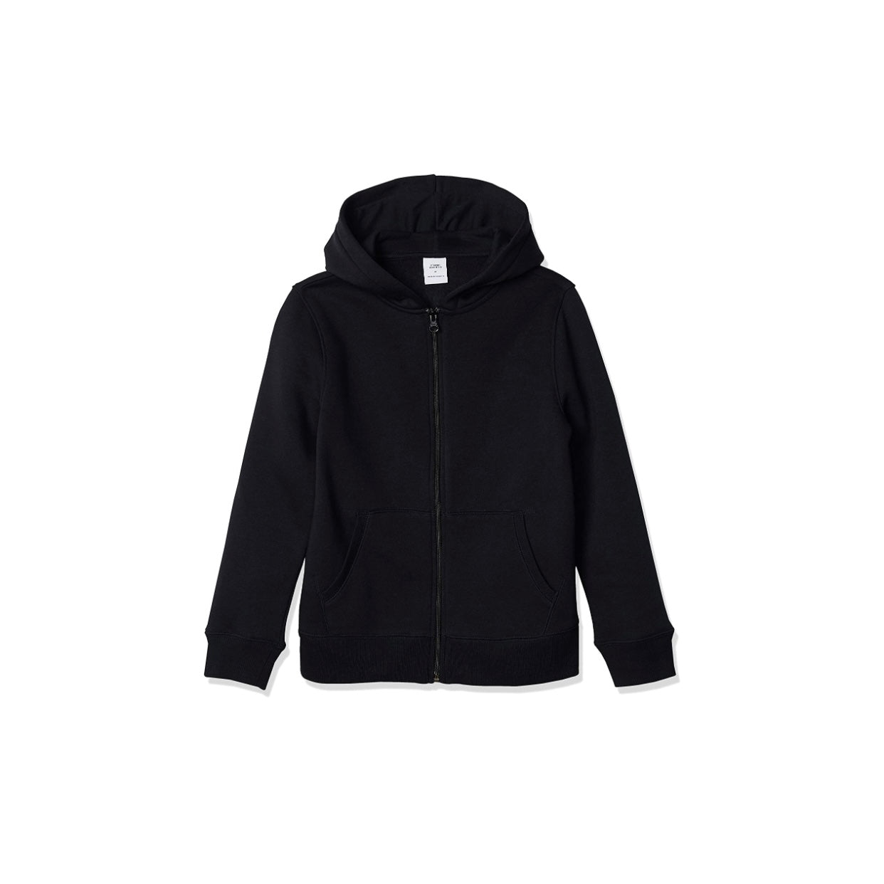 Kids zip up sweater black